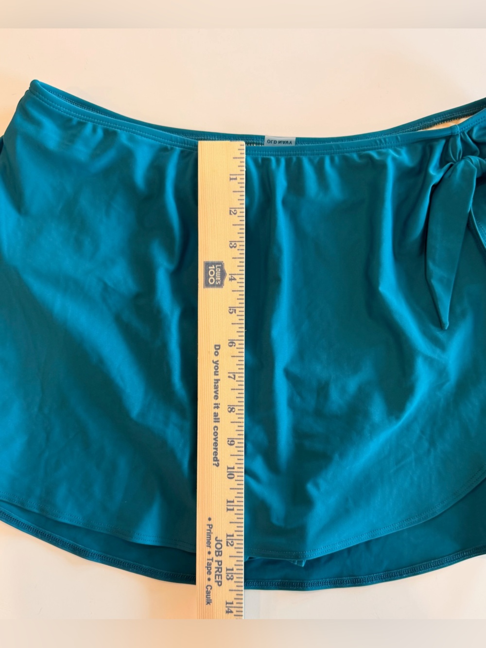 Old Navy Teal Stretch bikini 2 piece skort XL - Picture 12 of 13